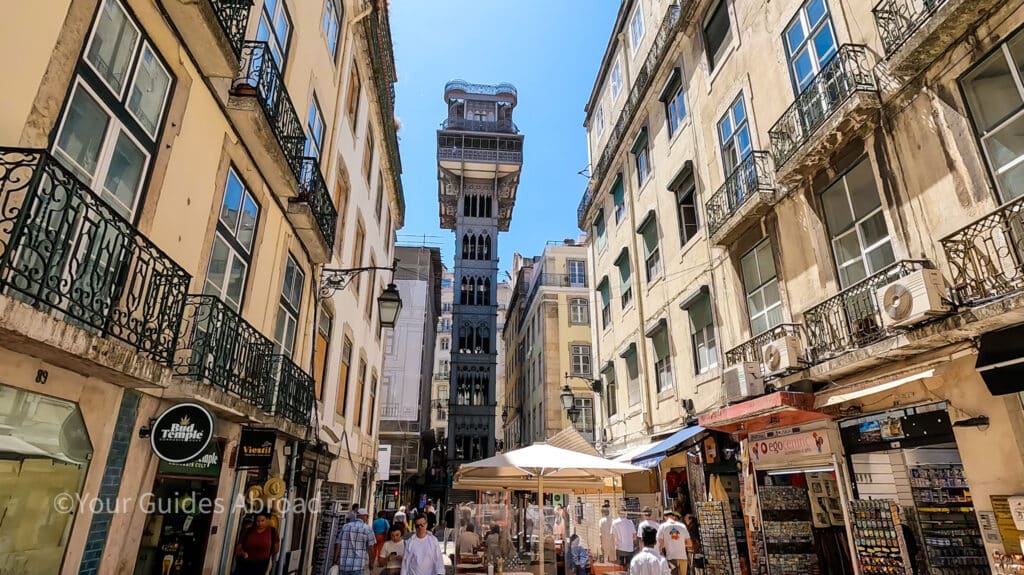 Santa Justa elevator as part of a Lisbon Travel Guide